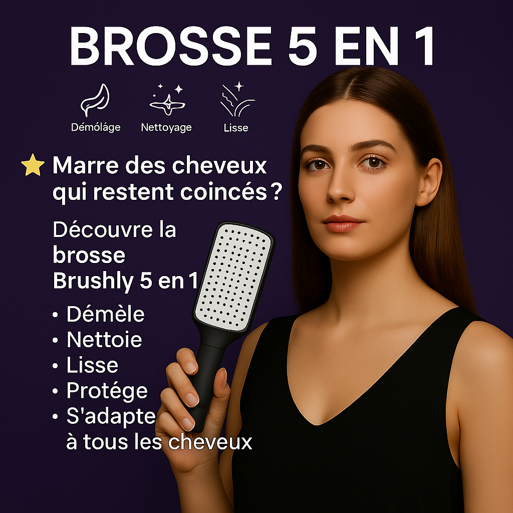 Brosse auto-nettoyant 5 en 1